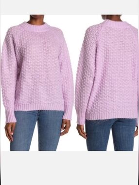 FRNCH Paris Nohel Lavender Ultra Soft Knit Pullover Sweater Size S/M